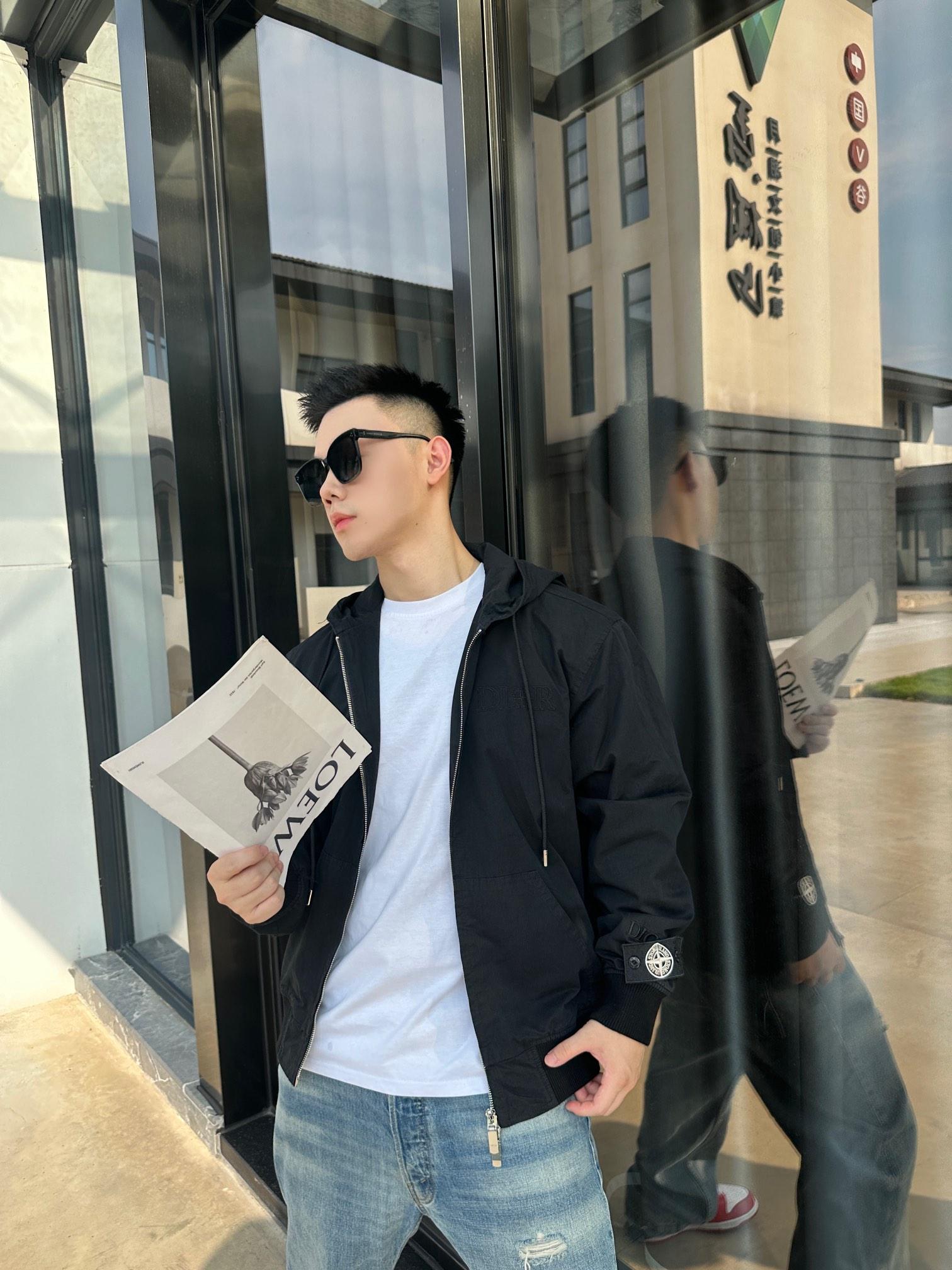 디올 x 스톤아일랜드 콜라보 후드 재킷 (해외배송)