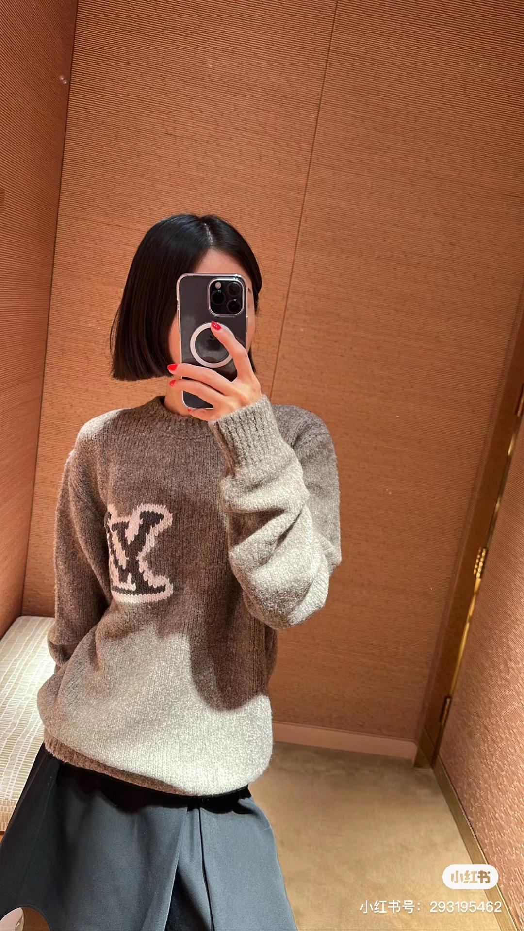 루이비통 뉴 로고 오트밀 스웨터 (정품급 해외배송)
