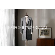 아르마니 하이미아 헤링본 울 테일러드 코트 (국내배송)