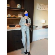 미우미우 여성 집업 & 와이드팬츠 세트 (국내배송)