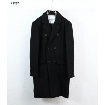 우영미 더블 브레스티드 롱 코트 (국내배송)