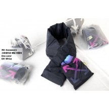 오프화이트 그라데이션 패딩 머플러 (국내배송)
