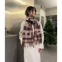 발렌시아가 클래식 레터 체크 스카프 (해외배송)