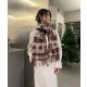 발렌시아가 클래식 레터 체크 스카프 (해외배송)