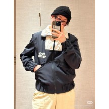 루이비통 24FW 니티드 칼라 엠브로이더드 테크니컬 블루종 자켓 (국내배송)