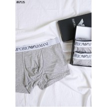아르마니 ASV 이글스 로고 오가닉 코튼 복서 브리프 3PCS 셋  (국내배송)
