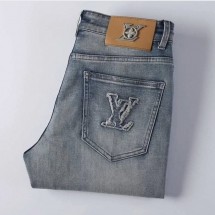 루이비통 LV 자수패치로고 스판 데님진 (국내배송)