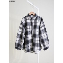 몽클레어 보아 플리스 루즈핏 플라넬 셔츠 자켓 (국내배송)