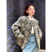 루이비통 트위드 체크 재킷  (해외배송)