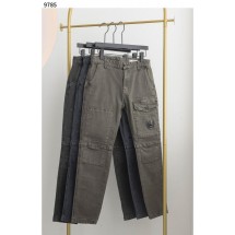 씨피컴퍼니 렌즈 포켓 절개선 카고 팬츠 (국내배송)