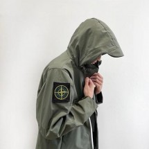 스톤아일랜드 더블 와펜 패치 바람막이 (국내배송)
