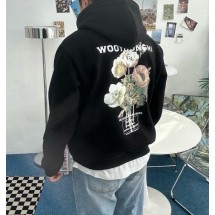 우영미 뉴시즌 플라워 백로고 후드티 (국내배송)