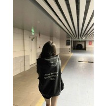 아크네 백로고 루즈 워싱 데미지 후드 (국내배송)