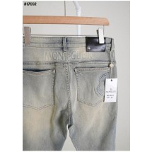 몽클레어 엠브로이드 모티프 로고 슬림핏 데님 팬츠 (국내배송)