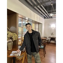 프라다 트라이앵글 로고 나일론 베이직 코튼 재킷 (해외배송)