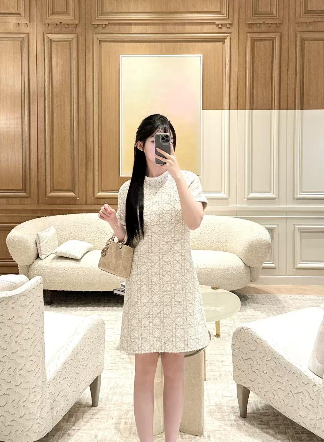 디올 다이아몬드 퀼팅 드레스 (해외배송)