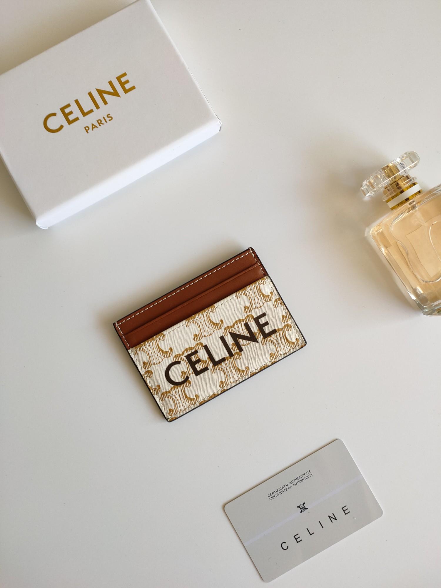셀린느 CELINE 로고 프린트 카드홀더 (해외배송)