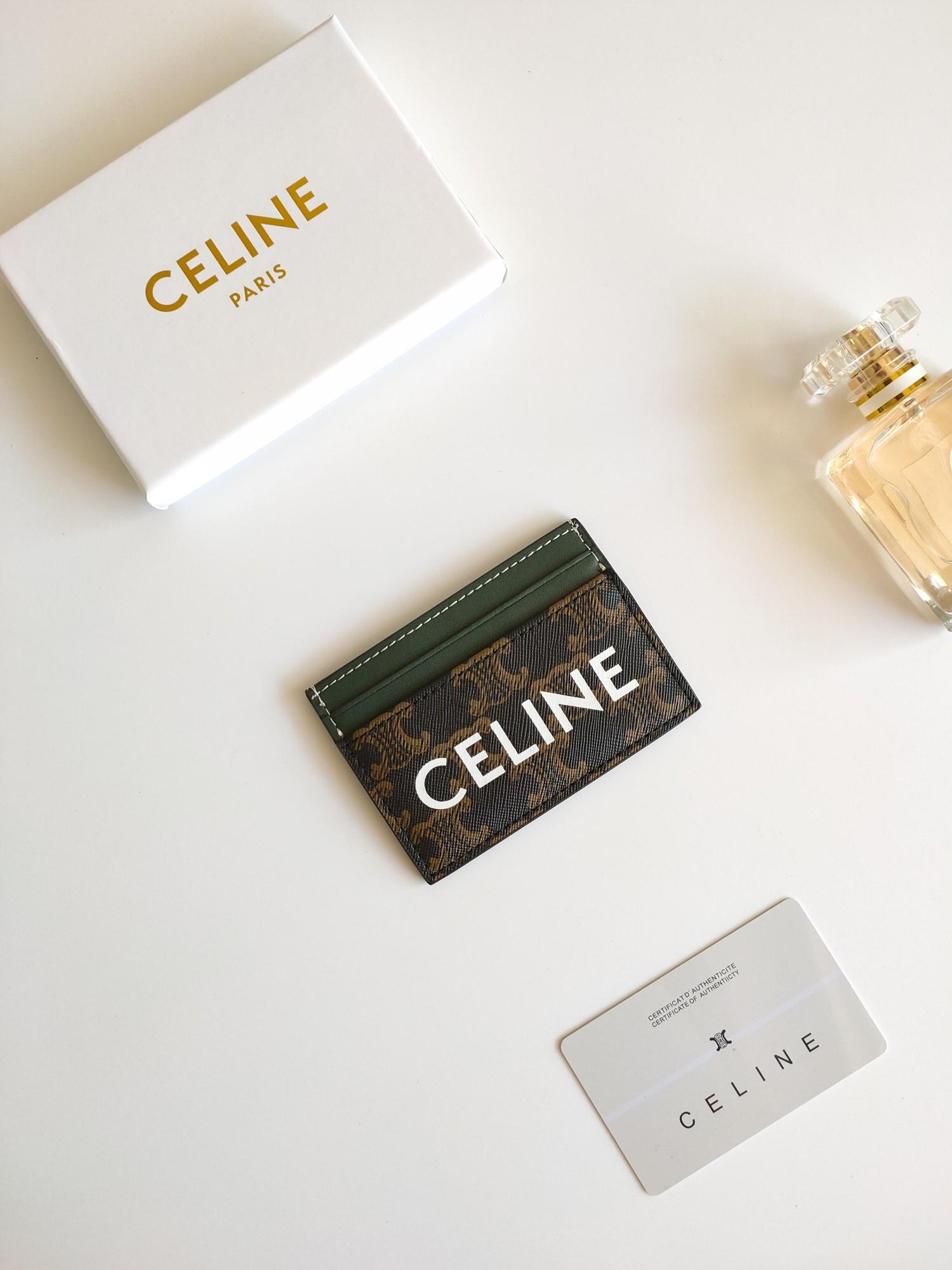 셀린느 CELINE 로고 프린트 카드홀더 (해외배송)