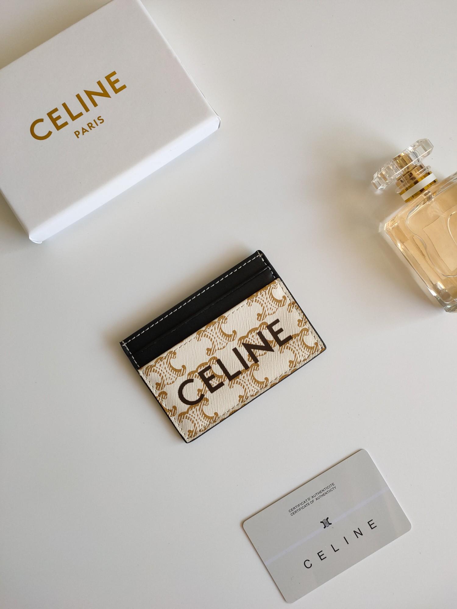 셀린느 CELINE 로고 프린트 카드홀더 (해외배송)