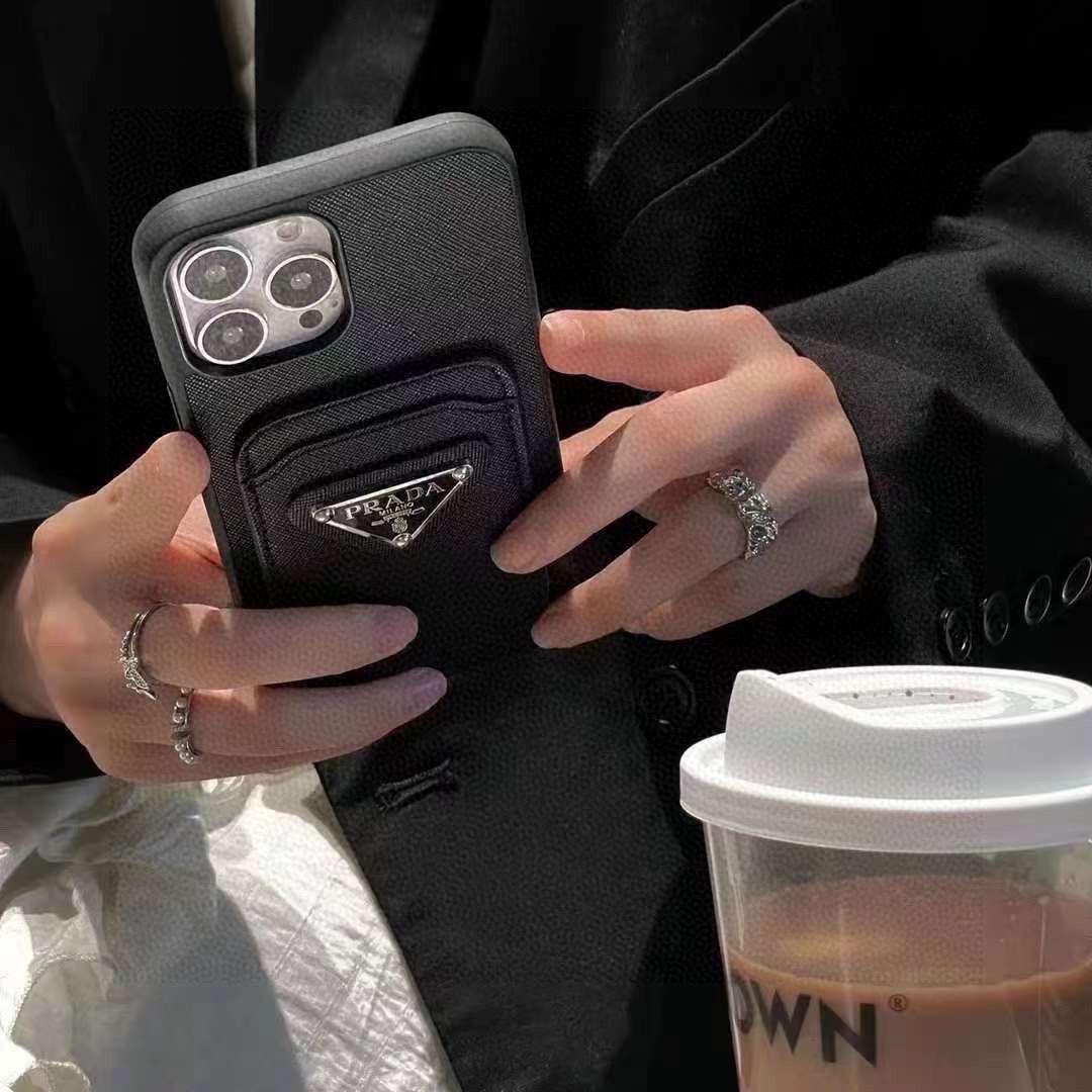 프라다 카드 슬롯 모바일 폰 케이스 (해외배송)