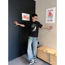 루이비통 핸드페인트 반팔 티셔츠 (해외배송)