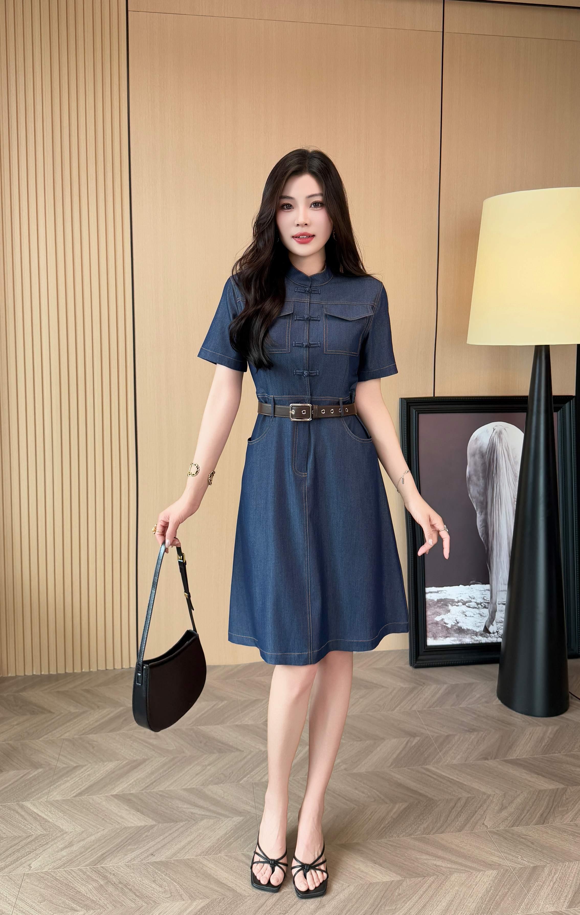 버버리 데님 레이스업 드레스 (해외배송)