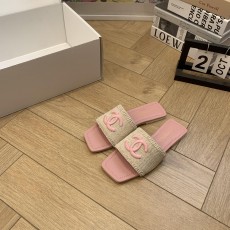 샤넬 더블 C 스퀘어 투 플랫 슬리퍼 (해외배송)