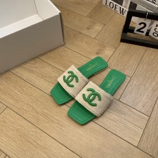 샤넬 더블 C 스퀘어 투 플랫 슬리퍼 (해외배송)
