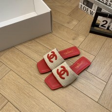 샤넬 더블 C 스퀘어 투 플랫 슬리퍼 (해외배송)