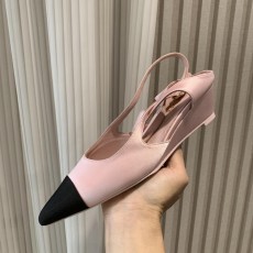 샤넬 캣워크 포인티드 투 컬러블록 웨지 샌들 (해외배송)