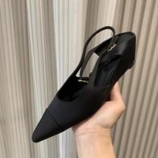 샤넬 캣워크 포인티드 투 컬러블록 웨지 샌들 (해외배송)