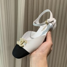샤넬 더블 C 블록힐 샌들 (해외배송)