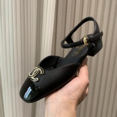 샤넬 더블 C 블록힐 샌들 (해외배송)