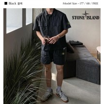 스톤아일랜드 19561_ST 타슬란 오버핏 아웃포켓 반팔셋업 (국내배송)