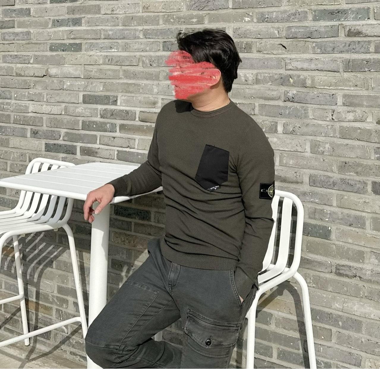 스톤아일랜드 베이직 울 스웨터 (국내배송)