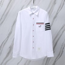 톰브라운 TB 옥스포드 강아지 자수 블랙 4줄 무늬 긴팔 셔츠 (해외배송)