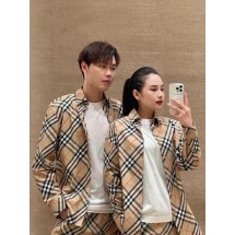버버리 체크무늬 트윌 긴팔 셔츠 2컬러 (해외배송)