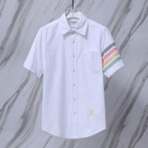 톰브라운 스트라이프 옥스포드 반팔 셔츠 (해외배송)