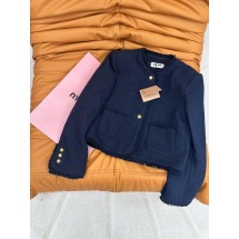 미우미우 트위드 라운드넥 재킷 (해외배송)