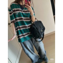 프라다 2025SS 초봄 신상품 스트라이프 반팔 (정품급 해외배송)
