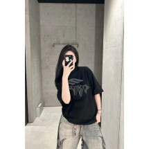 발렌시아가 2025SS 멜티드 레터 프린트 라운드넥 반팔 2컬러 (정품급 해외배송)