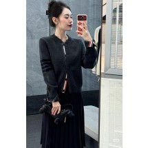 톰브라운 크로우 자카드 니트 카디건 (해외배송)