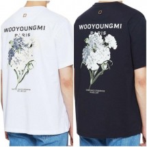 우영미 플라워 백로고 반팔 티셔츠 (국내배송)