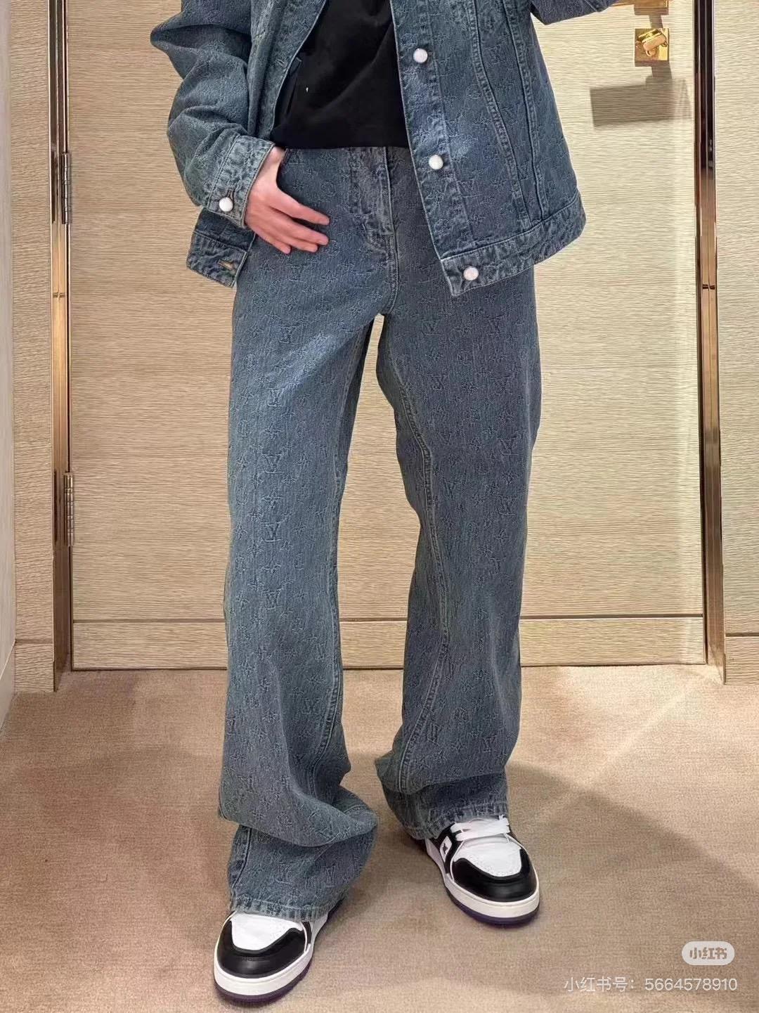 루이비통 플라워 자카드 데님 재킷 세트 (정품급 해외배송)