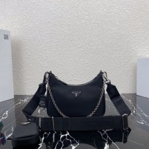 프라다 나일론 호보 핸드백 (해외배송)