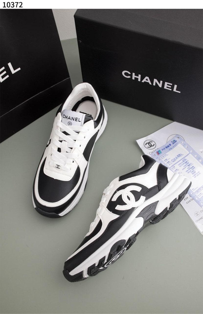 샤넬 CHANEL 스니커즈 카프스킨 패브릭 블랙 (국내배송)