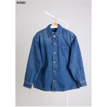 아미 하트 로고 오버사이즈 데님 셔츠 자켓 (국내배송)