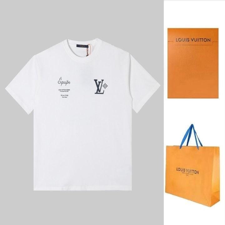 루이비통 수입 LV pont- neuf 라운드 티셔츠 남여공용 화이트 (국내배송)