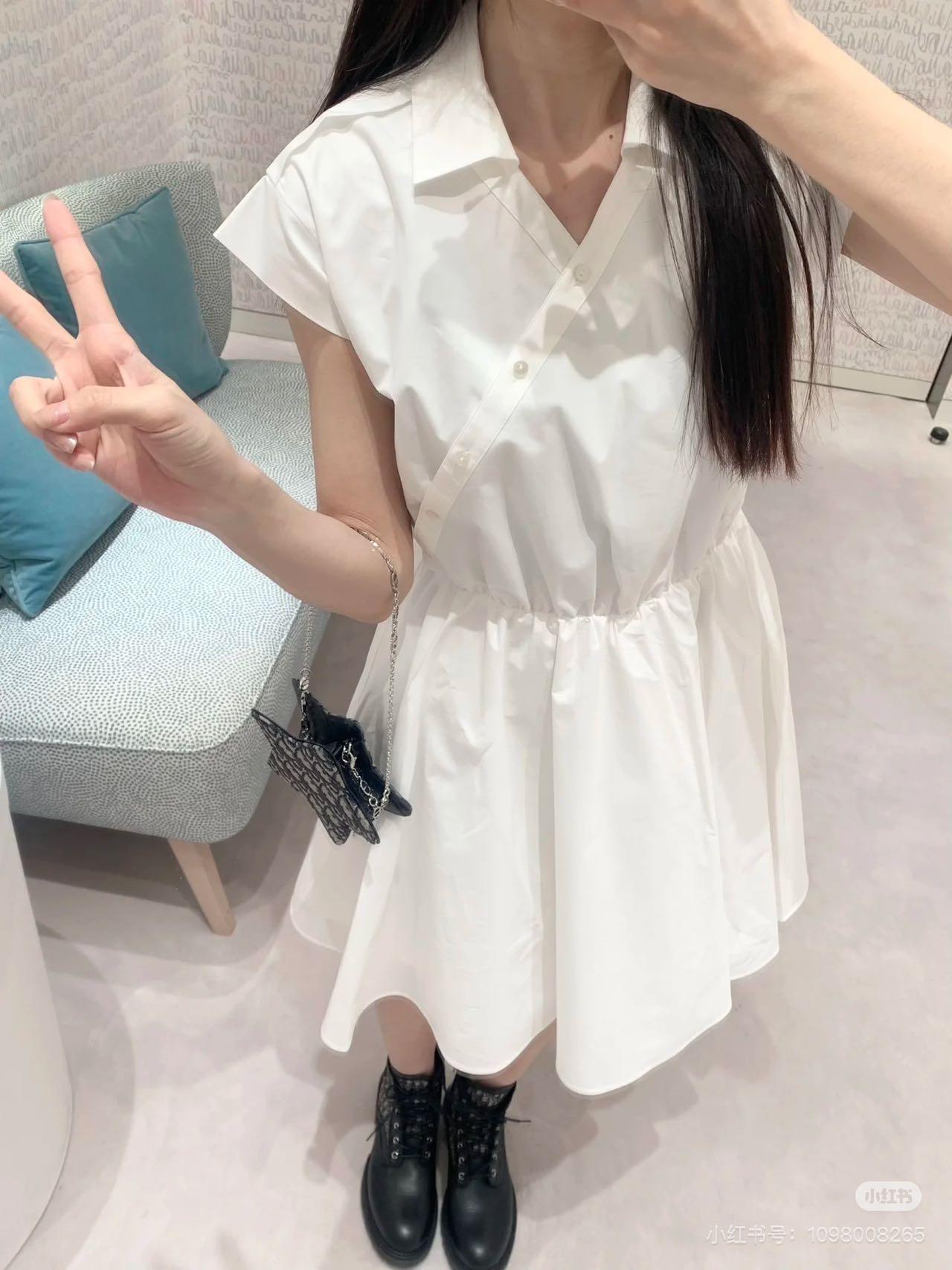 디올 셔츠 스타일 드레스 (해외배송)