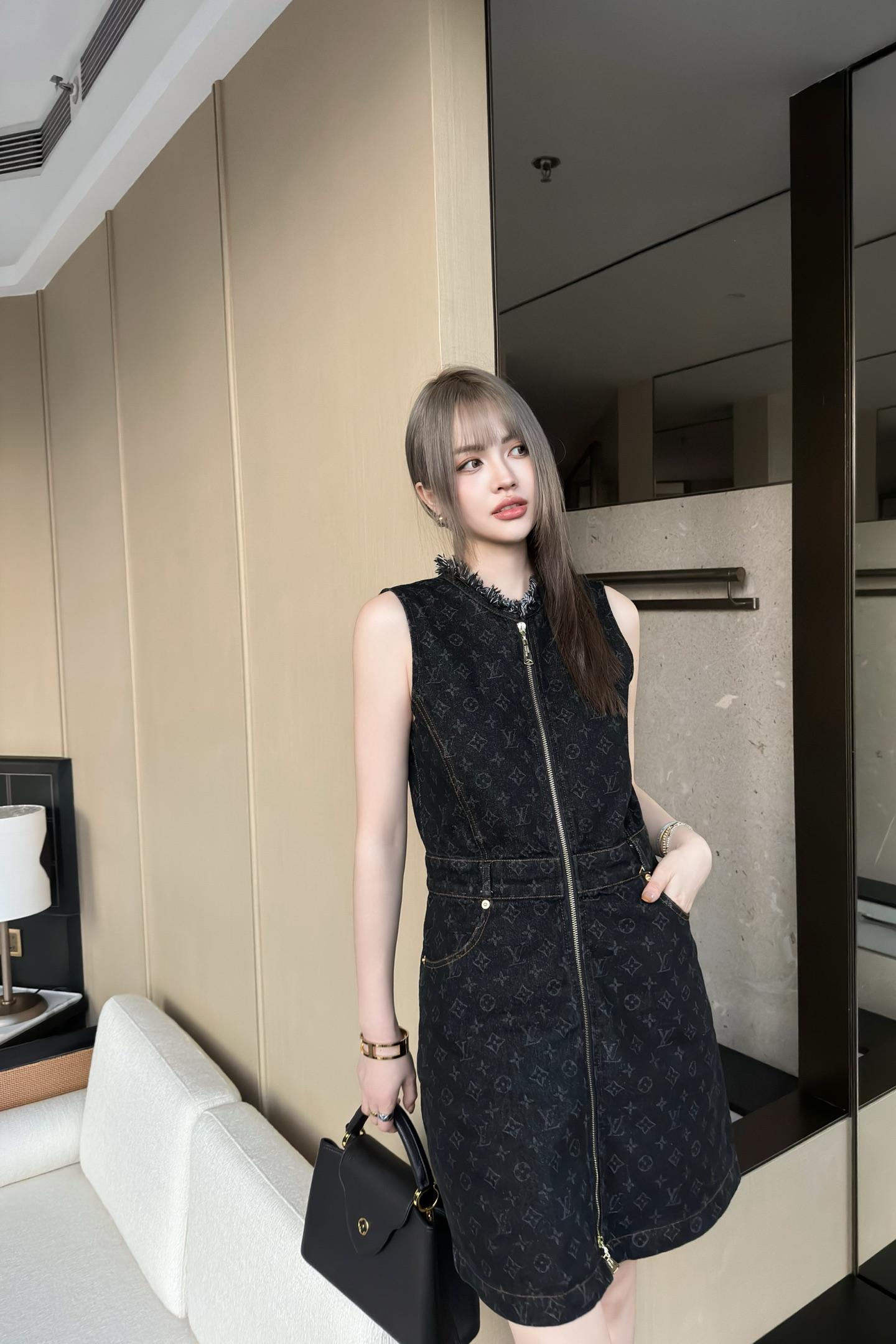 루이비통 클래식 데님 드레스 2컬러 (해외배송)